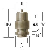 N149.040 2.0 Mikuni Needle & Seat- Metal Tip (KV/10 O-ring not included)